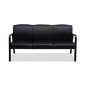  | Alera ALERL2319M Reception Lounge WL Series 65.13 in. x 26.13 in. x 33 in. 3-Seat Sofa - Black image number 1