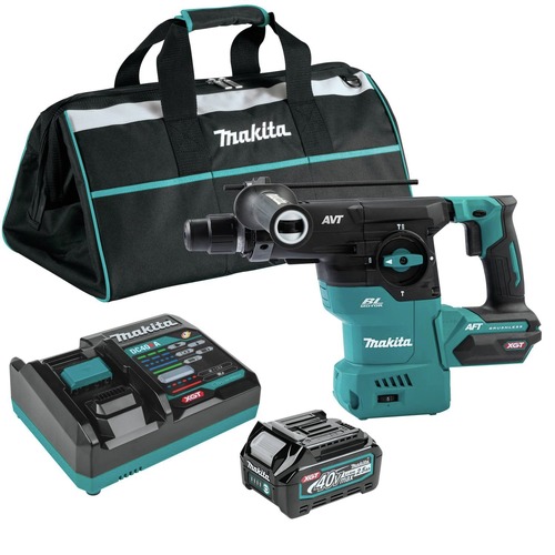 Rotary Hammers | Makita GRH08M1 40V Max XGT Brushless Lithium-Ion 1-3/16 in. Cordless AVT AWS Rotary Hammer Kit (4 Ah) image number 0