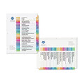 Office Jansan | Avery 11085 Ready Index 11 in. x 8.5 in. 26-Tab A to Z Customizable Table of Contents Dividers with Multicolor Tabs - White (1-Set) image number 3