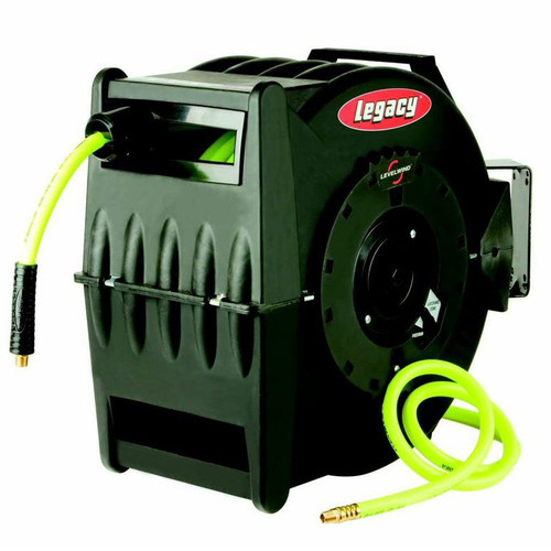 Air Hoses and Reels | Legacy Mfg. Co. L8305FZ Flexzilla 50 ft. x 3/8 in. Levelwind Retractable Hose Reel image number 0