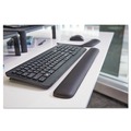Office Jansan | 3M WR85B 19 in. x 2 in. x 0.75 in. Gel Keyboard Wrist Rest - Solid Black image number 4