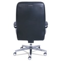 Office Chairs | La-Z-Boy 48958 20.25 in. to 23.25 in. Seat Height Commercial 2000 High-Back Executive Chair Supports Up to 300 lbs. - Black Seat/Back, Silver Base image number 3