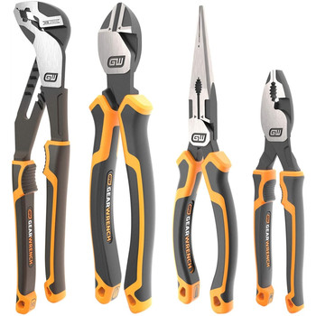 GearWrench 4-Piece Mixed Dual Material Pliers Set