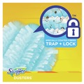 Cleaning & Janitorial Supplies | Swiffer 11804 Dusters Starter Kit with Dust Lock Fiber and 6 in. Handle - Blue/Yellow (6/Carton) image number 4