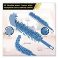 Dusters | Gritt Commercial GRI1762PK 22 in. Length Flexible Wand Duster with Microfiber and Chenille Sleeve - Blue (2/Pack) image number 4