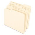 Office Jansan | Pendaflex 74520 1/3-Cut Tabs Assorted Letter 0.75 in. Expansion 100% Recycled Manila File Folder - Manila (100/Box) image number 1