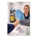 Cleaning Cloths | Boardwalk BWK12BLUCLOTH 12 in. x 12 in. Microfiber Cleaning Cloths - Blue (12/Pack) image number 6