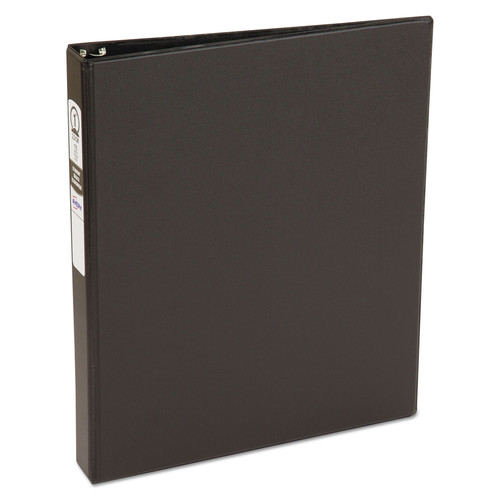 Office Jansan | Avery 03301 1 in. Capacity 11 x 8.5 Economy Non-View Binder with 3 Round Rings - Black image number 0