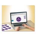 Office Jansan | Avery 22856 2.5 in. Diameter Durable White ID Labels with Sure Feed - White (72/Pack) image number 8