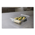Food Trays, Containers, and Lids | Rubbermaid Commercial FG330600CLR 5 Gallon 26 in. x 18 in. x 3.5 in. Food/Tote Boxes - Clear image number 2