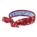 Cooling Gear | Ergodyne 12563 Chill-Its 6700CT One Size Fits Most Cooling Bandana PVA Tie Headband - Red Western image number 0