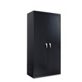 Office Filing Cabinets & Shelves | Alera ALECM7218BK 36 in. x 72 in. x 18 in. Assembled High Storage Cabinet with Adjustable Shelves - Black image number 0