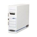 Office Jansan | Bankers Box 00650 5 in. x 19-3/4 in. x 14-7/8 in. Film Jacket Size X-Ray Storage Box - White/Blue (6/Carton) image number 0