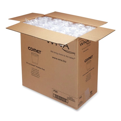 Office Jansan | WNA WNA P20 Comet Plastic 2 oz. Portion/Shot Glass - Clear (2500/Carton) image number 0