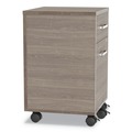 Office & Office Supplies | Linea Italia LITUR610NW Urban 16 in. x 15.25 in. x 23.75 in. Legal/A4 Left or Right 2-Drawers Box/File Mobile File Pedestal - Natural Walnut image number 2