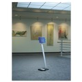 Floor Signs | Durable 481423 15 x 46.5 Info Sign Duo Letter-Size Floor Stand - Clear image number 4