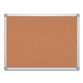 Office Presentation Supplies | MasterVision CA031790 Earth 36 in. x 24 in. Cork Board - Tan Surface/Satin Aluminum Frame image number 0