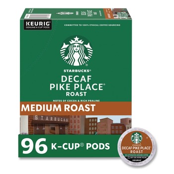 Starbucks 12434952 Coffee K-Cups - Pike Place Decaf (96/Carton)