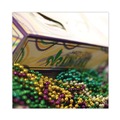 Food Trays, Containers, and Lids | SCT 2488 19 x 14 x 3.5 Mardi Gras King Cake Window Boxes - Green/Purple/White (50/Carton) image number 3