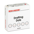 Office Jansan | Koh-I-Noor 25900J01 0.88 in. Diameter Adhesive Drafting Dots - Dries Clear (1-Roll) image number 1
