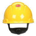 Hard Hats | 3M H-702SFV-UV SecureFit H-Series 4-Point Pressure Diffusion Ratchet Suspension H-700 Vented Cap with UV Indicator Hard Hats - Yellow image number 1