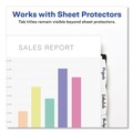 Office Jansan | Avery 16825 5-Tab 11.13 in. x 9.25 in. Write and Erase Durable Plastic Dividers with Straight Pocket - White (1-Set) image number 1