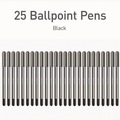 Pens | TOPS PEN12128 PENTONIC Medium 1 millimeter Stick Ballpoint Pen - Black Ink/Charcoal Gray Barrel (25/Pack) image number 2