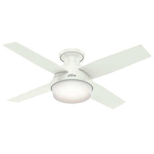 Hunter 59244 44 In Dempsey Fresh White Ceiling Fan With Light And Hunter 59244 44 In Dempsey Fresh White Ceiling Fan With Light And Remote