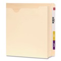 File Folders | Smead 76910 Letter Size Straight Tab Heavyweight End Tab File Jacket with 2 in. Expansion - Manila (25/Box) image number 2