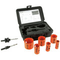 Hole Saws | Klein Tools 31902 8-Piece Bi-Metal Hole Saw Set image number 0