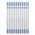 Cleaning Tools | Gritt Commercial GRI1066F12PK 3.5 ft. to 6 ft. Telescopic Aluminum Extension Pole with Click/Lock Adapter Cone - Blue/Silver (12/Carton) image number 0