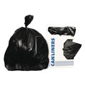 Trash Bags | Heritage X8046AK 40 in. x 46 in. 45 Gallon 1.5 mil Reprocessed Resin Can Liners - Black (100/Carton) image number 3