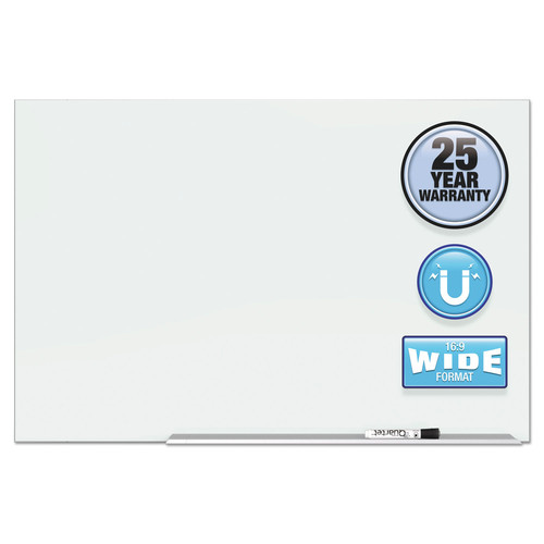  | Quartet G5028E 50 in. x 28 in. Element Framed Magnetix Glass Dry-Erase Board - Aluminum Frame image number 0