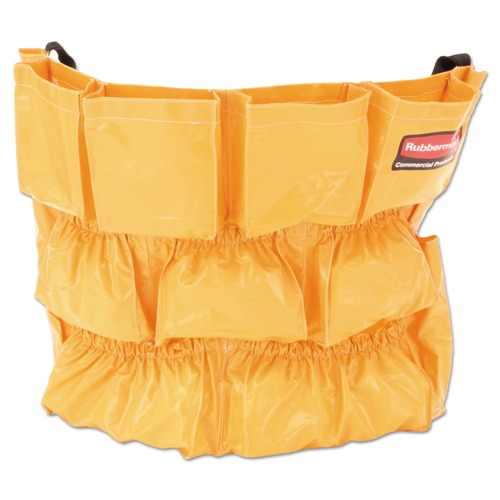 Cleaning Carts | Rubbermaid Commercial FG264200YEL Brute Caddy Bag with Adjustable Buckles and Bottom Strap (Yellow) image number 0