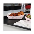 Food Trays, Containers, and Lids | Boardwalk BWK30LAG250 2.5 lbs. Capacity Paper Food Baskets - Red/White (500/Carton) image number 7