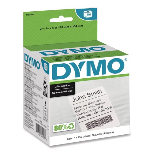 Labels | DYMO 1763982 LabelWriter 2.31 in. x 4 in. Shipping Labels - White (1-Roll) image number 0