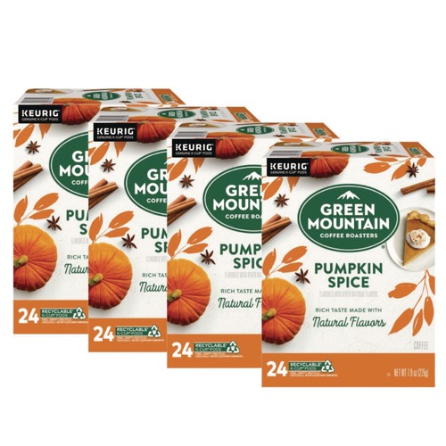 Food Service | Green Mountain Coffee 5000368942 Fair Trade Certified Coffee K-Cups - Pumpkin Spice (96/Carton) image number 0