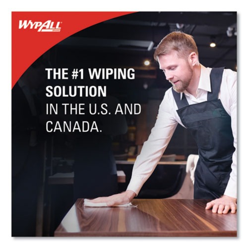 WypAll* X60 Wipers Jumbo Roll 12 1/2 x 13 2/5 1100 Towels/Roll 34955 