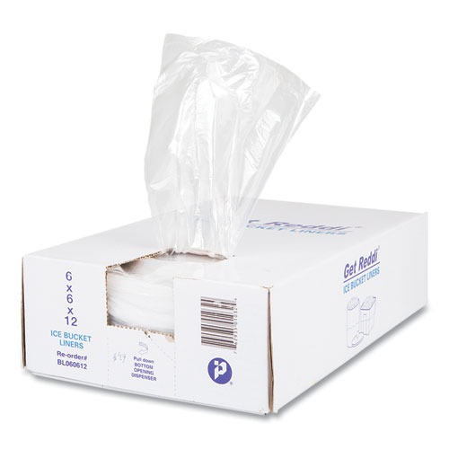 Trash Bags | Inteplast Group BL060612 3-Quart 0.5 mil. 6 in. x 12 in. Ice Bucket Liner Bags - Clear (1000/Carton) image number 0