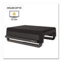 Office Furniture Accessories | Fellowes Mfg Co. 100098502 13.94 in. x 11.97 in. x 3.25 in. to 6 in. Supports 33 lbs. Breyta Monitor Stand - Black image number 3