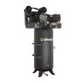 Portable Air Compressors | EMAX ESL05V060V1 5 HP 60 Gallon Single-Stage Single Phase 19 CFM @100 PSI Industrial 2-Cylinder Splash Lubricated Pump Electric Air Compressor image number 1
