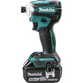 Impact Drivers | Makita XDT16T 18V LXT Lithium-Ion Brushless Cordless Quick-Shift Mode 4-Speed Impact Driver Kit (5 Ah) image number 1