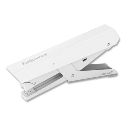 Office Staplers & Punches | Fellowes Mfg Co. 5014701 LX890 0.25 in./0.31 in. Staples 40-Sheet Capacity Handheld Plier Stapler with Antimicrobial Protection - White image number 0