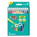 Office & Office Supplies | BIC BKCM10AST Kids Medium Bullet Tip Ultra Washable Markers - Assorted Colors (10/Pack) image number 0