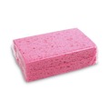 Cleaning & Janitorial Supplies | Boardwalk A21BWK 0.9 in. Thick 3.6 in. x 6.5 in. Cellulose Sponges - Small, Pink (2/Pack, 24 Packs/Carton) image number 1