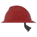 Hard Hats | MSA 10167915 V-Gard 500 Fas-Trac III 4-Point Vented Hat - Red image number 3