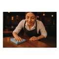 Cleaning Cloths | Boardwalk BWK12BLUCLOTH 12 in. x 12 in. Microfiber Cleaning Cloths - Blue (12/Pack) image number 5
