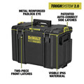 Dewalt DWST08400 21-3/4 in. x 14-3/4 in. x 16-1/4 in. ToughSystem 2.0 Tool Box - X-Large, Black image number 8