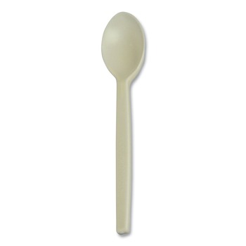 PRODUCTS | Eco-Products EP-S003 7 in. Plant Starch Spoon - Cream (50/Pack)