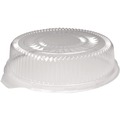 Office Jansan | Handi-Foil 4012DL 12 in. Diameter Embossed Plastic Dome Lids Fits 4012/4013 - Clear (25/Carton) image number 0